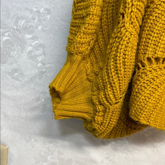Elodie Mustard Yellow Crew Neck Sweater - Picture 3 of 6